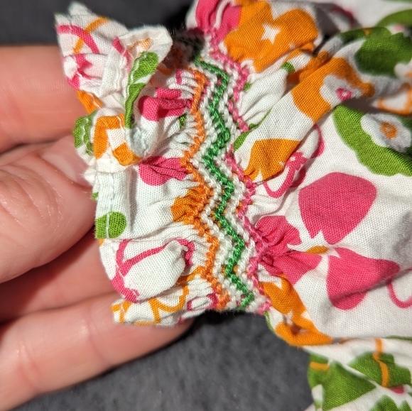 Strasburg Children Floral Smocked Dress  With Slip Sz 24M Fall - Picture 5 of 6